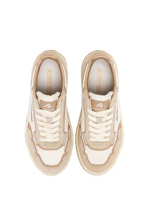 Wildpace Low Sneakers In Beige Mesh And Suede AUTRY | LDLMAK03WHISSAND