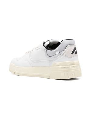 Clc Low Sneakers In Leather White and Silver AUTRY | ROLMMY06WHTSILVER