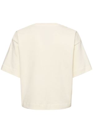 T-shirt cropped in cotone bianco crema AUTRY | TSPW11OSCREAM