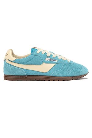 Sneakers Windspin In Light Blue Suede And Leather AUTRY | WSLWUB17KYOTORUT