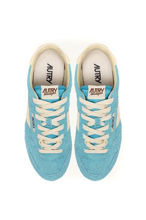 Sneakers Windspin In Light Blue Suede And Leather AUTRY | WSLWUB17KYOTORUT