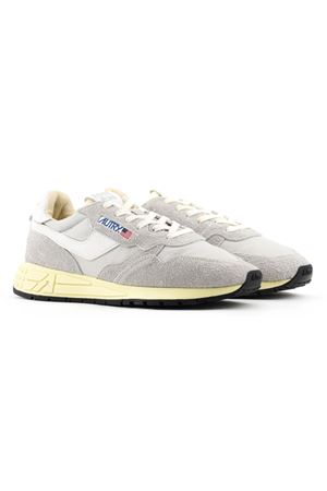 Reelwind Low Sneakers In White And Grey AUTRY | WWLMNC12WHTVAPBLU