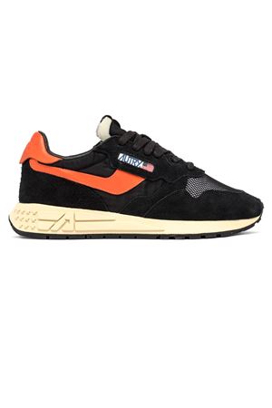 Sneakers Reelwind Low Nero e Arancione AUTRY | WWLMUT08BLKORANGE