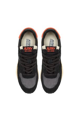 Reelwind Low Sneakers In Black And Orange AUTRY | WWLMUT08BLKORANGE