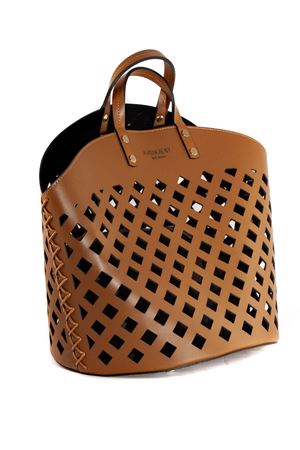 Brown leather Eliza shopper AVENUE67 | ELIZA009