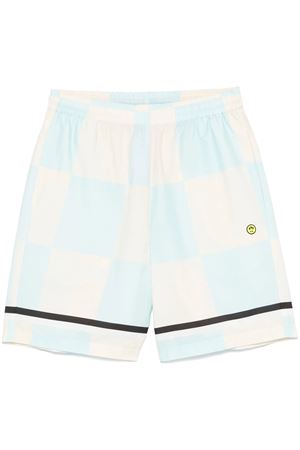 Light beige check-pattern shorts BARROW | S5BWUABE074BW029