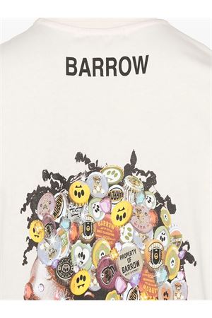 Ecru cotton T-shirt BARROW | S5BWUATH157BW029