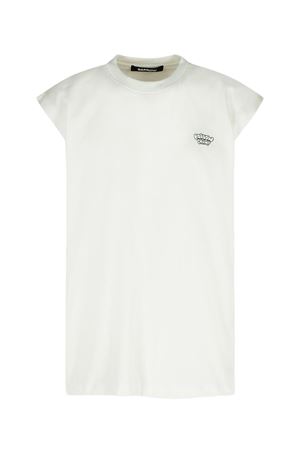 White cotton tank top, BARROW | S5BWUATH160002