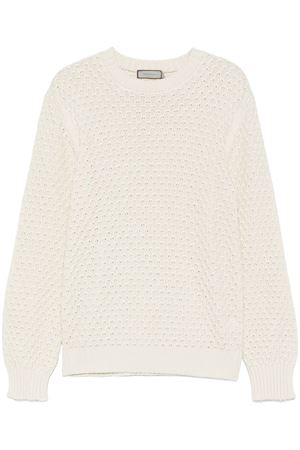 Maglione in cotone beige mandorla CANALI | MK02273C0012003