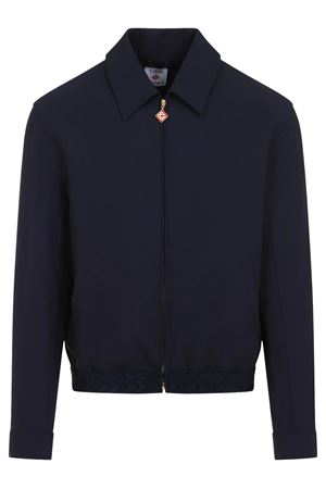 Navy blue wool jacket CASABLANCA | MPS25JK33301.