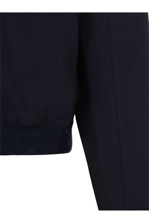 Navy blue wool jacket CASABLANCA | MPS25JK33301.