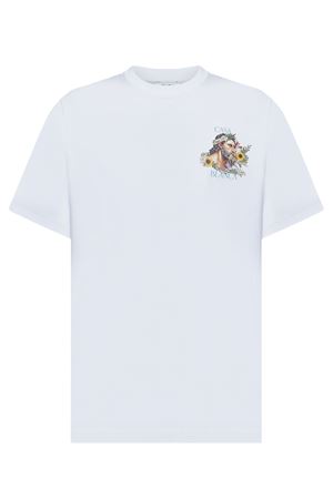 White cotton T-shirt CASABLANCA | MPS25JTS00101.