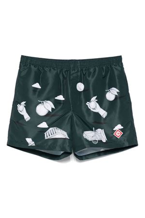 Dark green Metaphysical swim shorts CASABLANCA | MPS25TR03202.