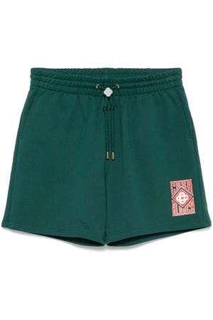 Shorts in cotone verde CASABLANCA | MS25JTR00302.