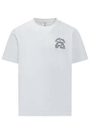 T-shirt in cotone bianco CASABLANCA | MS25JTS00103.