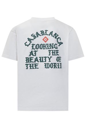 T-shirt in cotone bianco CASABLANCA | MS25JTS00103.