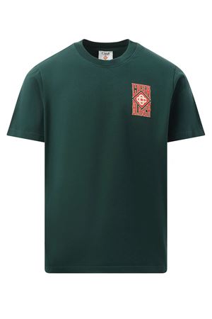 T-shirt in cotone verde CASABLANCA | MS25JTS00106.