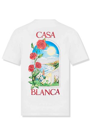 White cotton T-shirt CASABLANCA | MS25JTS00112.