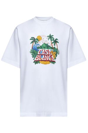 White cotton T-shirt CASABLANCA | MS25JTS02702.