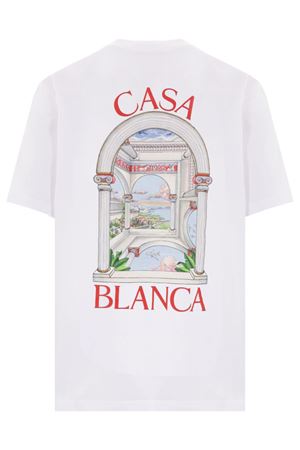 White cotton Le Passage T-shirt CASABLANCA | UMPS25JTS00107.