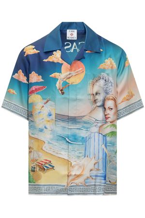 Blue Le Plongeon shirt CASABLANCA | UMPS25SH00305.