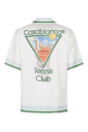 White printed bowling shirt CASABLANCA | UMPS25SH00308.