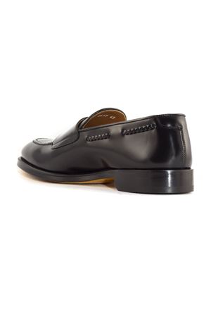 Black calfskin leather double-buckle loafers DOUCAL'S | DU2617ORVNUY007NN00.