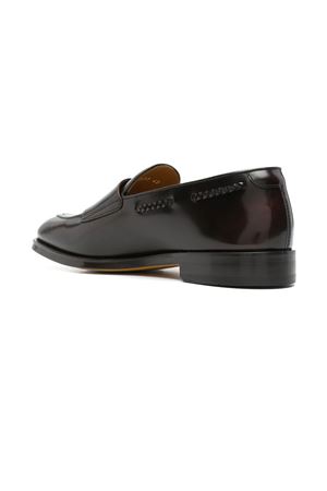 Brown calfskin leather double-buckle loafers DOUCAL'S | DU2617ORVNUY007TM04.