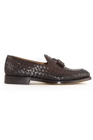 Brown interwoven leather loafers DOUCAL'S | DU3159ORVNUY195TM00.