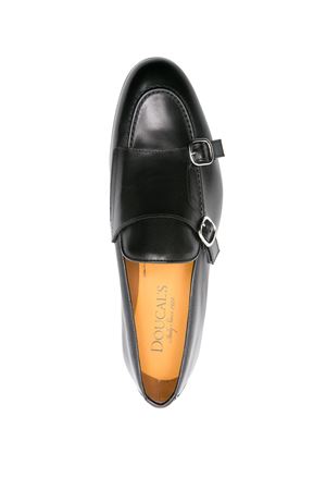 Black leather Monk shoes DOUCAL'S | DU3160PANNUF159NN00.