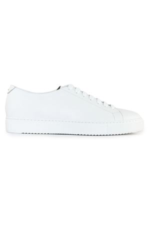 White smooth calfskin sneakers DOUCAL'S | DU3418ROGEUF214IW00.