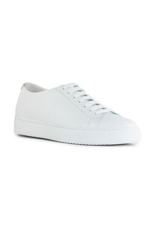 White smooth calfskin sneakers DOUCAL'S | DU3418ROGEUF214IW00.