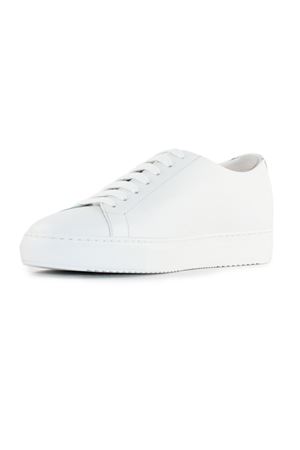 White smooth calfskin sneakers DOUCAL'S | DU3418ROGEUF214IW00.