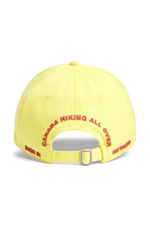 Yellow cotton baseball cap DSQUARED | BCM088605C000017047