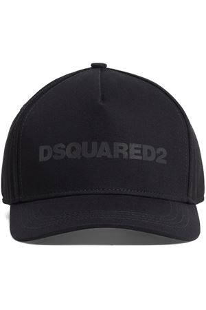 Cappello In Gabardina Di Cotone Nero DSQUARED | BCM089505C00001M436