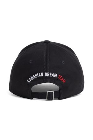 Cappello da baseball in cotone nero DSQUARED | BCM091705C000012124