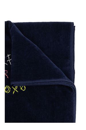 Dark blue cotton beach towel DSQUARED | D7P076350405