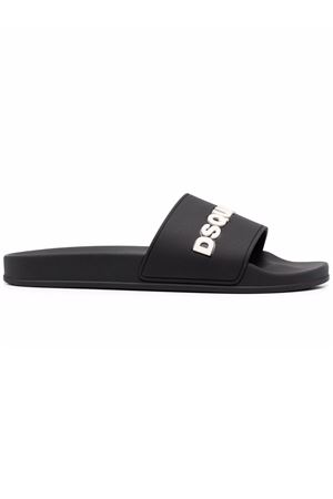 Sandali slides neri DSQUARED | FFM0023172050132124