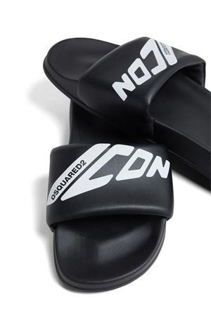 Sandali slides neri DSQUARED | FFM002816808241M063