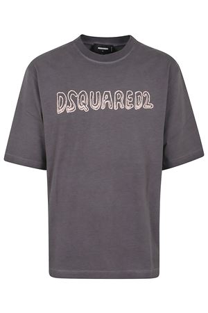 Grey cotton T-shirt DSQUARED | S71GD1554D20035814