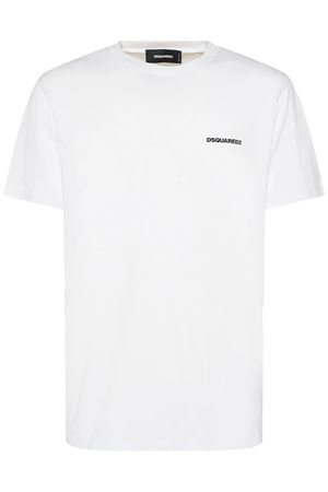 T-shirt in cotone bianco DSQUARED | S71GD1564S22743100