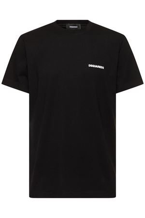 Black cotton T-shirt DSQUARED | S71GD1564S22743900