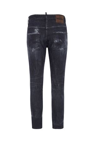 Black stretch-cotton slim jeans DSQUARED | S71LB1574S30503900