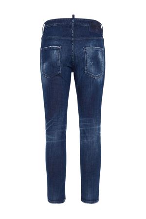 Navy blue stretch-cotton slim jeans DSQUARED | S71LB1592S30342470