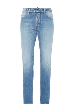 Jeans slim in denim cotone blu chiaro DSQUARED | S71LB1608S30309470