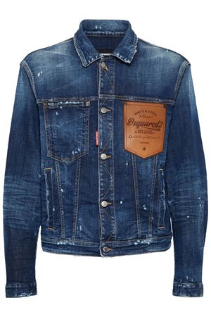 Giacca denim blu DSQUARED | S74AM1561S30664470