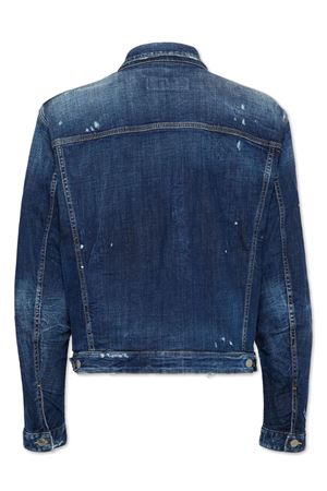 Blue stretch-cotton denim jacket DSQUARED | S74AM1561S30664470