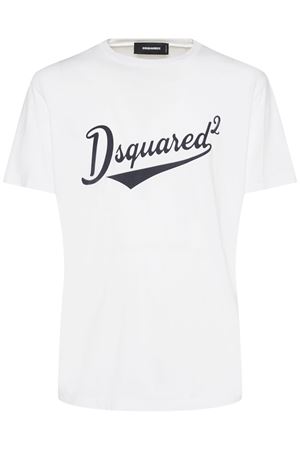 White cotton T-shirt DSQUARED | S74GD1394D20020100