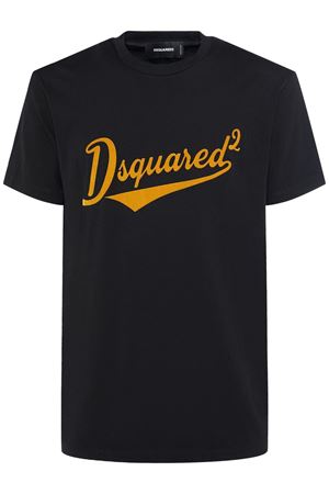 Black cotton T-shirt DSQUARED | S74GD1394D20020900