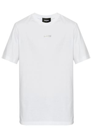 T-shirt in cotone bianco DSQUARED | S74GD1398D20020100